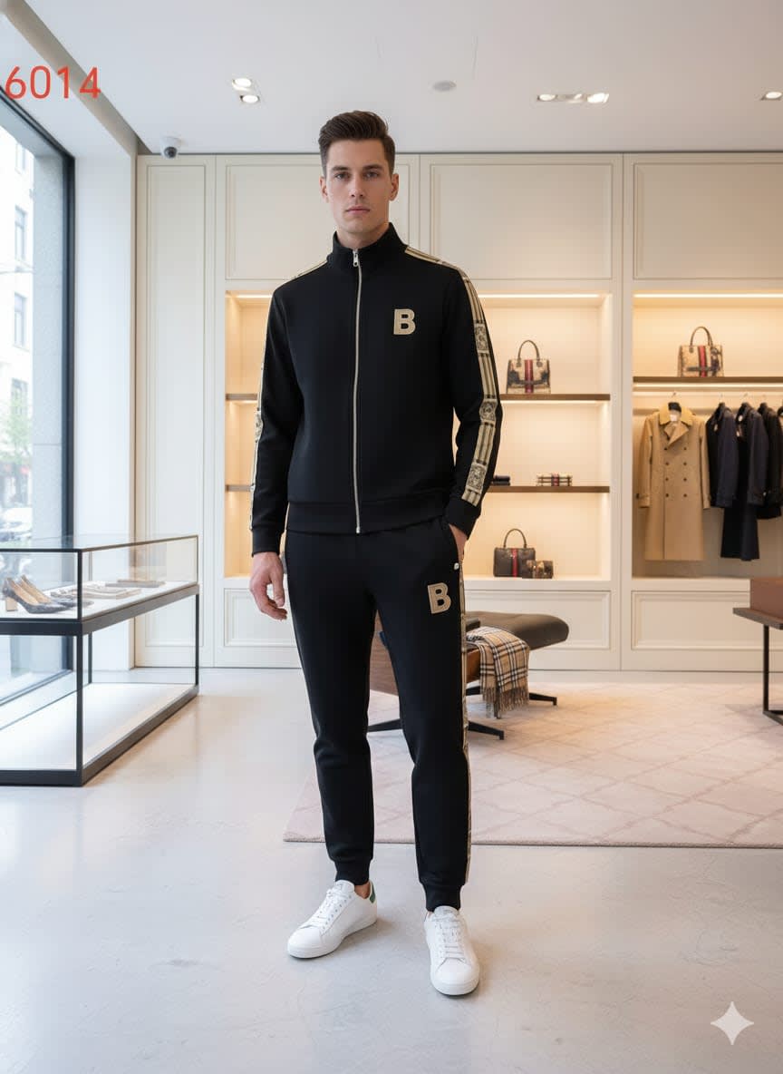 Burberry Embroidered logo Black Premium Tracksuit-0
