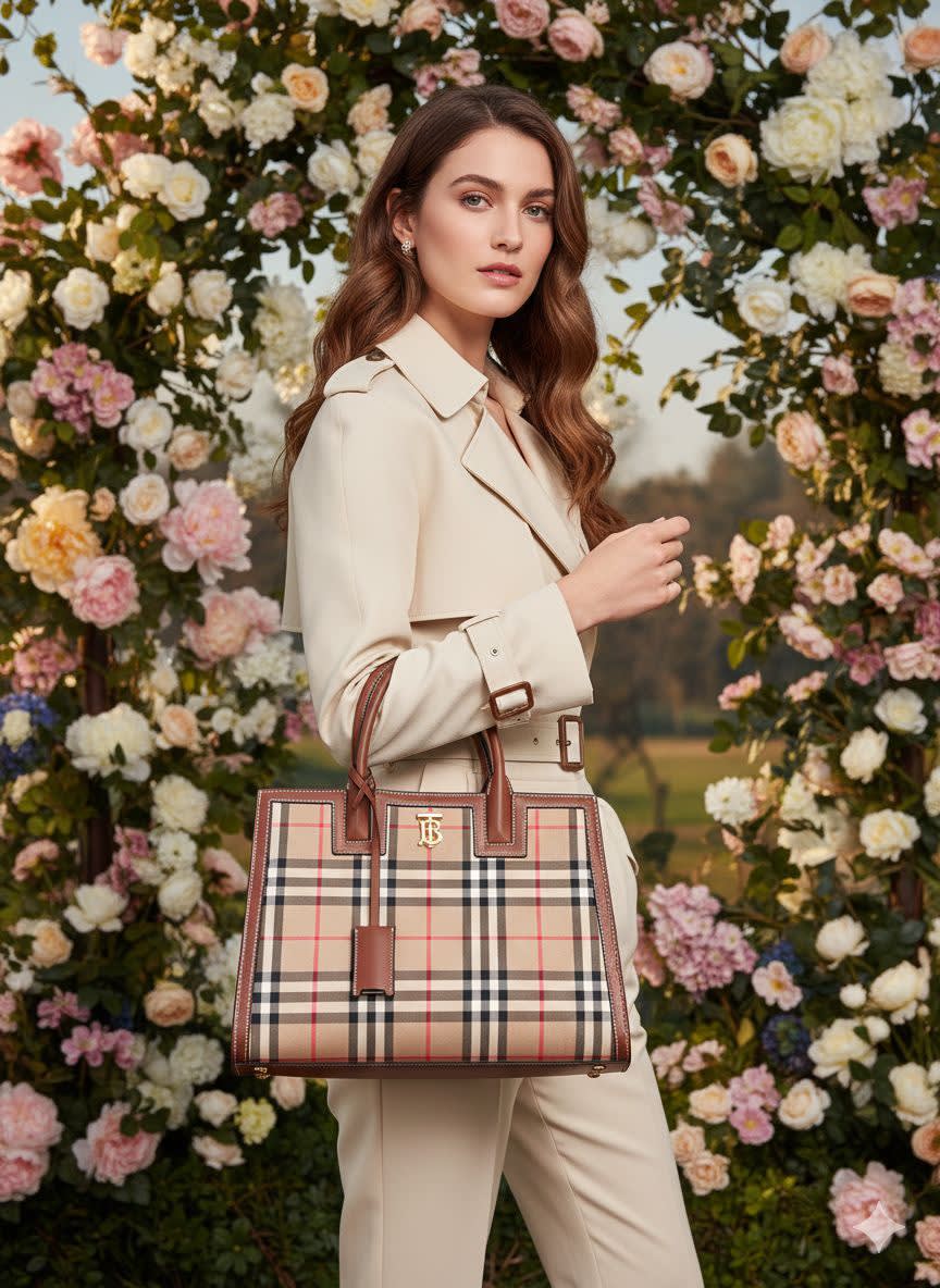 Burberry TB signature Canvas handbag-1