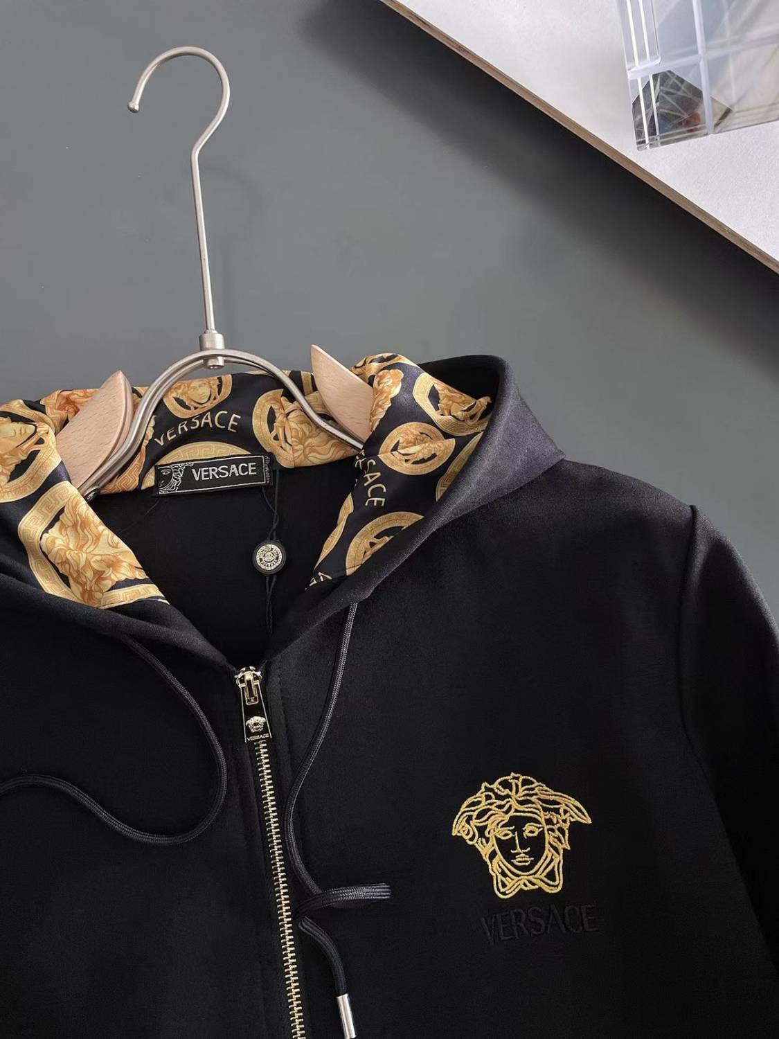 Versace Black Premium Quality high End Authentic Track Suit-5