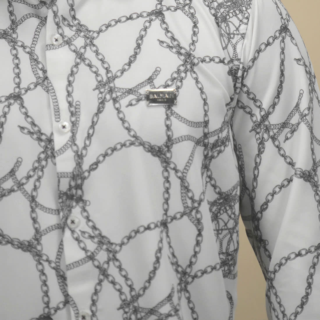 Balmain White Premium Quality Shirt-4