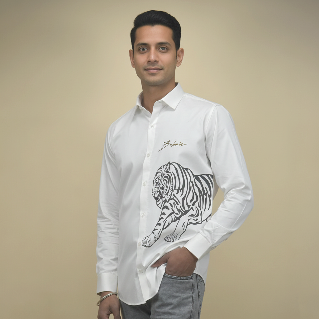 Balmain White Premium Quality Shirt-0