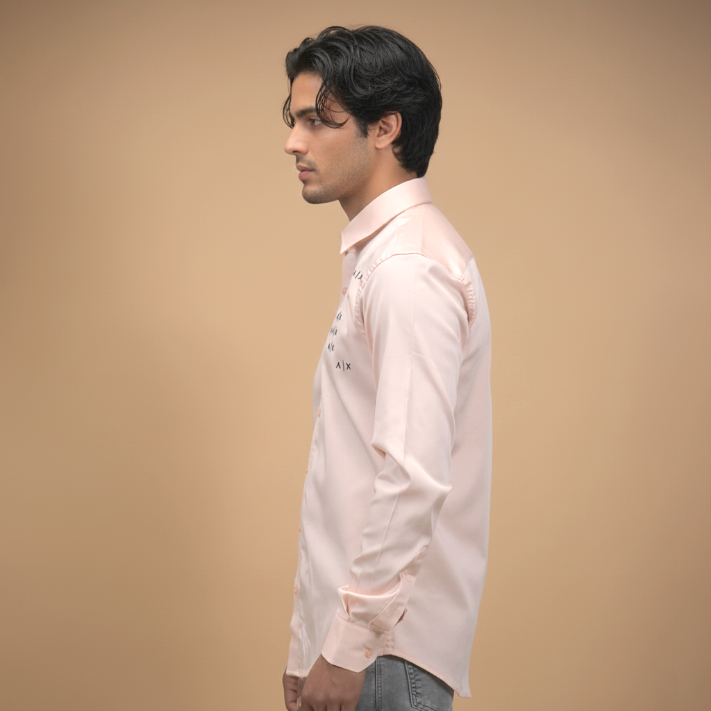 Armani Exchange Peach Premium Quality Shirt-2