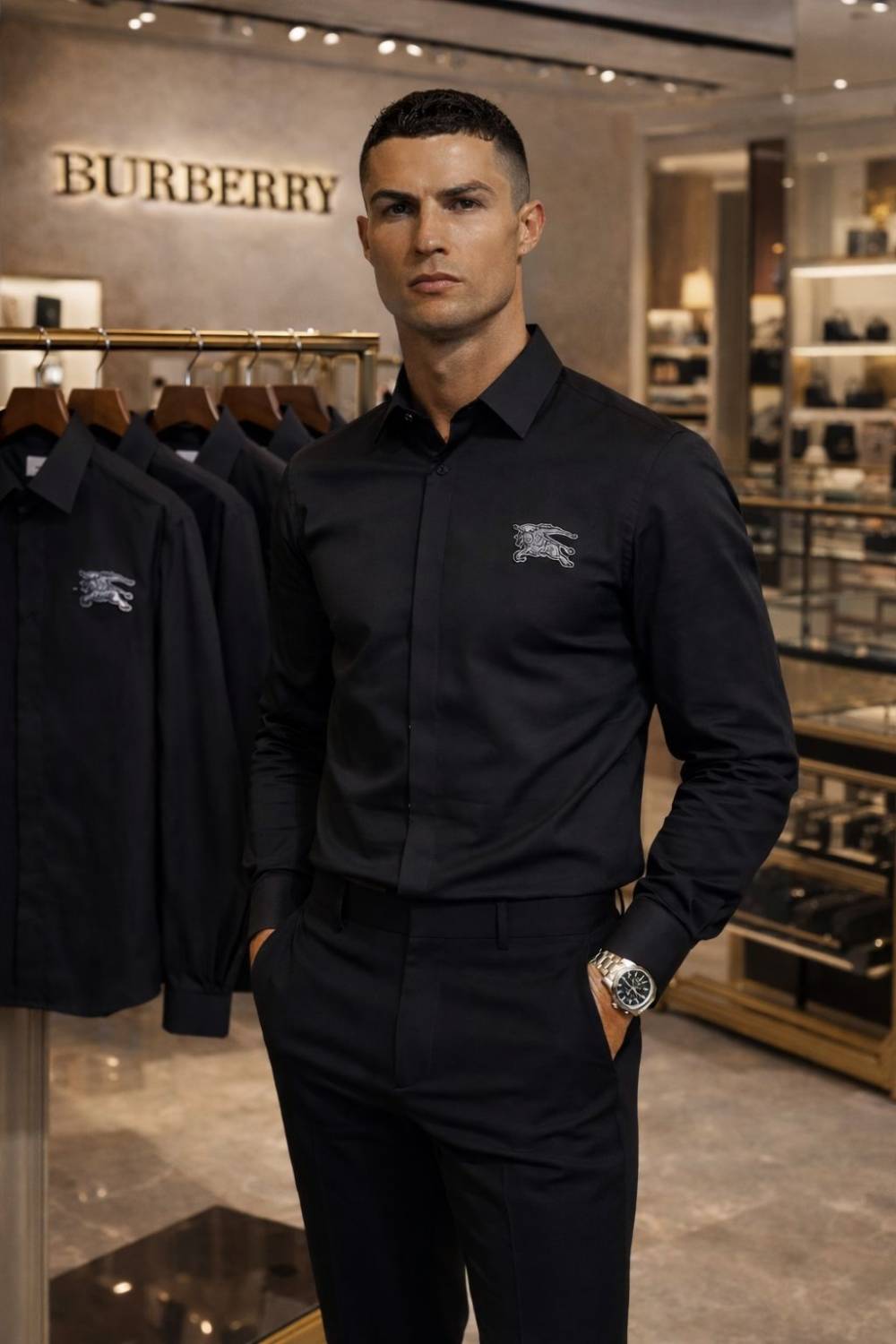 Burberry Black Premium Quality Shirt-0