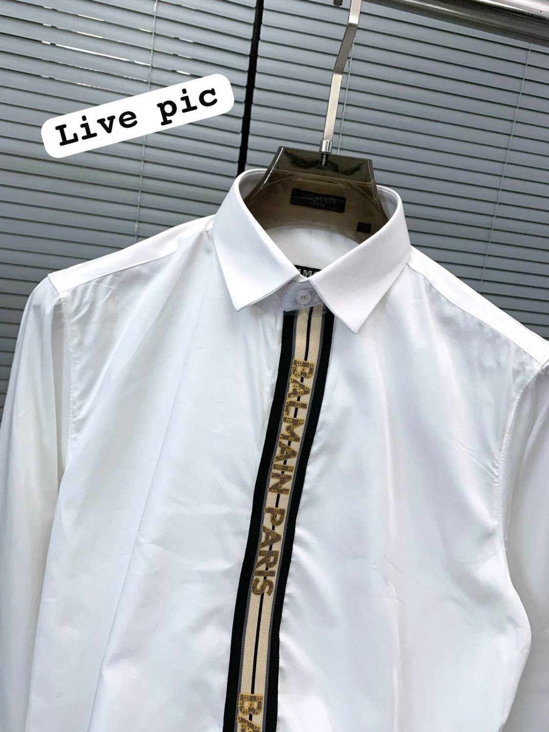 Balmain Embroidered White Premium Cotton Shirt-3