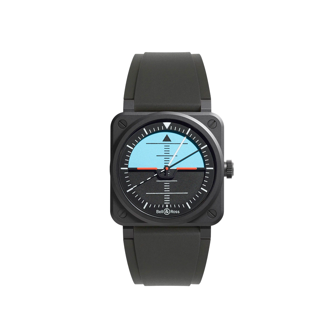 Bell & Ross BR-03 Horizon Blue & Black Dial Watch BR03A-HRZ-CE/SRB-0