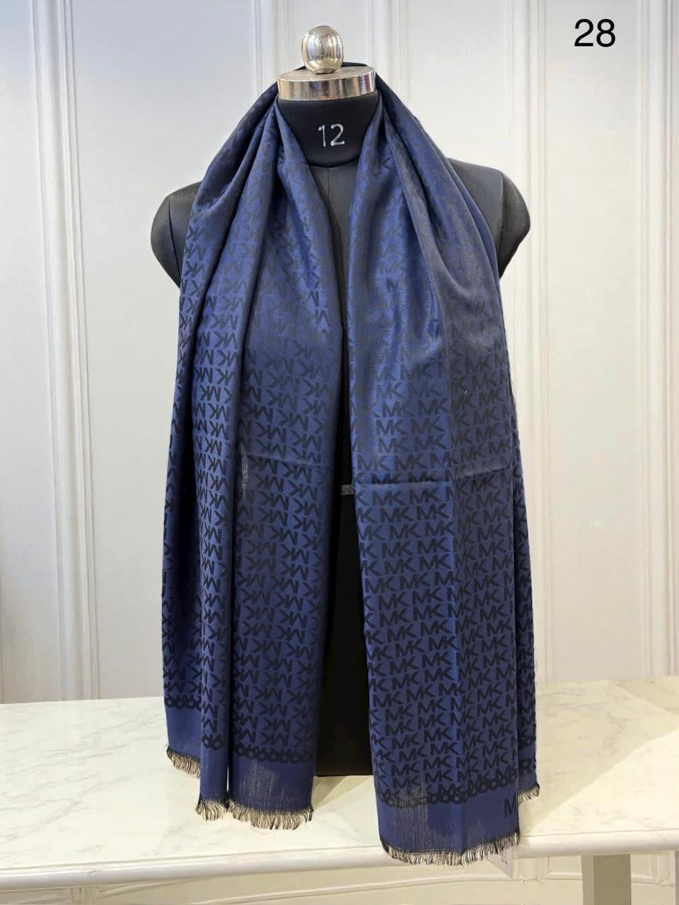Michael Kors Blue Semi Woolen Stole-0