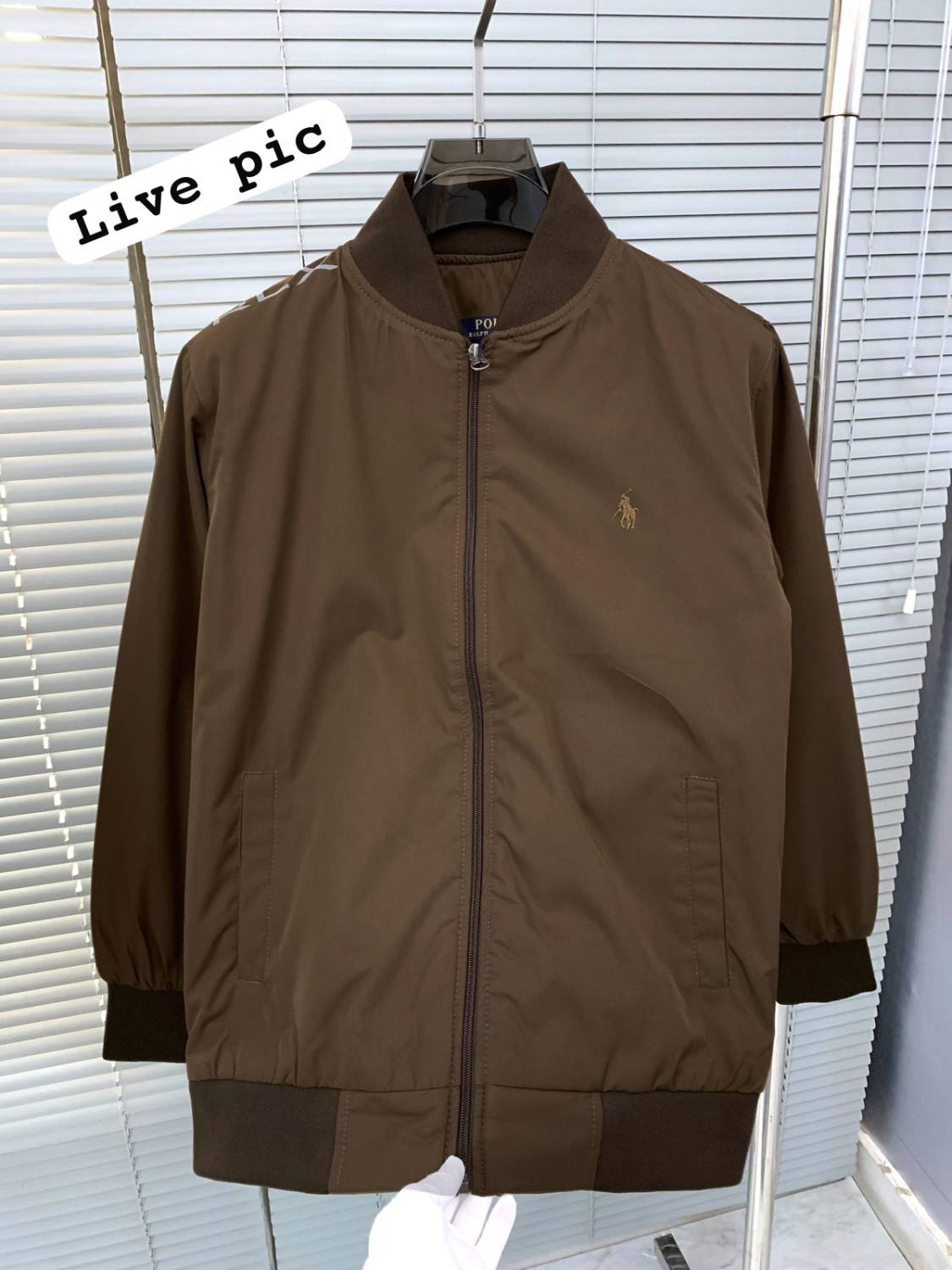 Ralph Lauren Dark Brown Premium Quality Cotton Blend Jacket-2