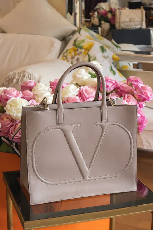 Valentino Viva Superstar V Logo Beige Square Bag-0