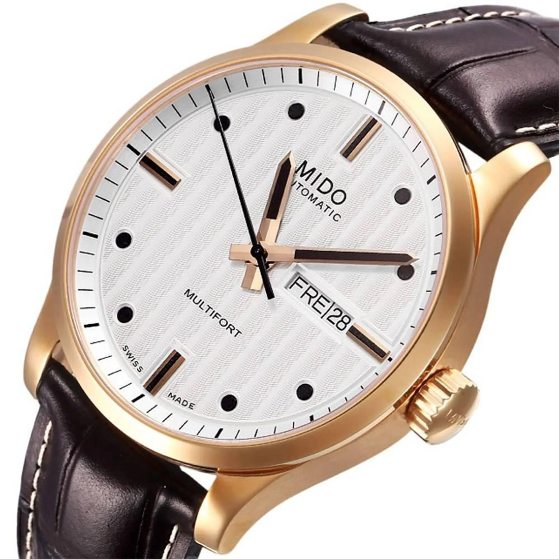 Mido Multifort Automatic White Dial Watch M005.430.36.031.80-1