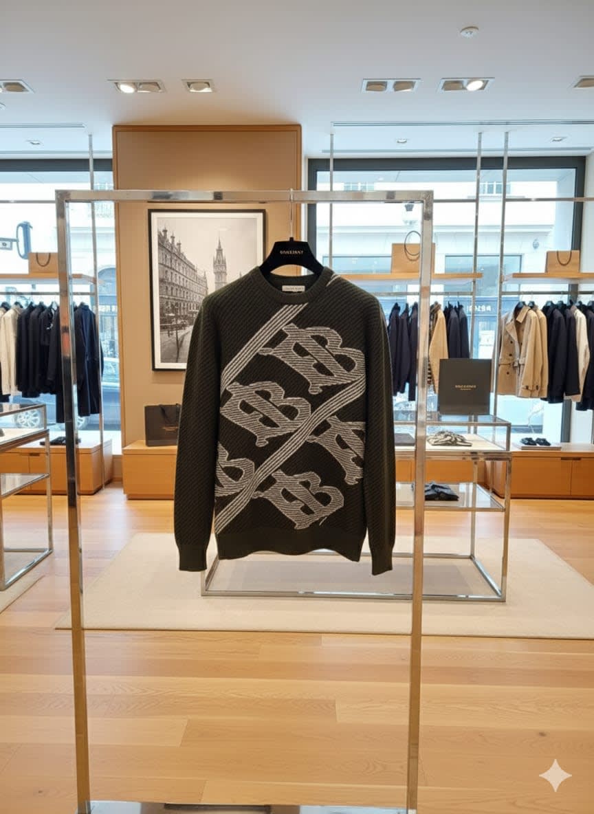 Burberry Green Authentic Quality Pullover-3