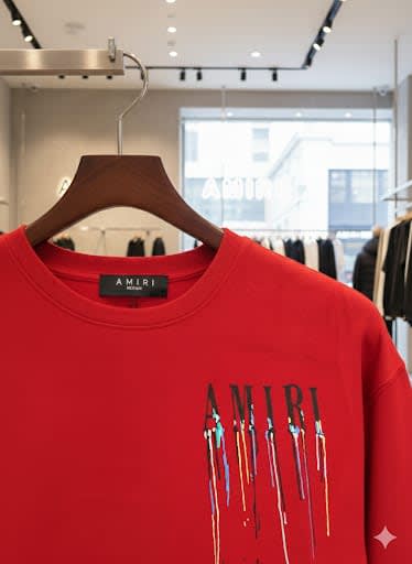 Amiri Red Premium Quality Sweatshirt-5