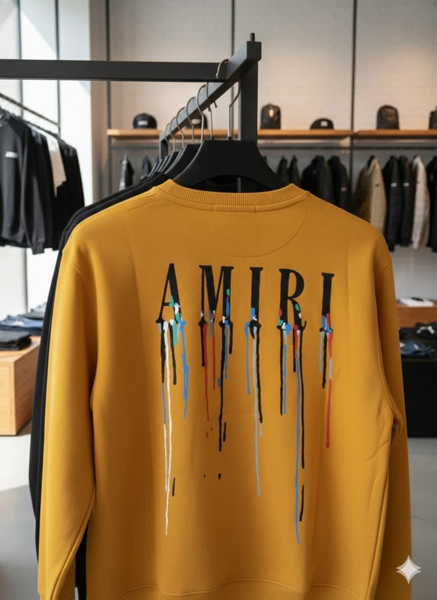 Amiri Yellow Premium Quality Sweatshirt-3