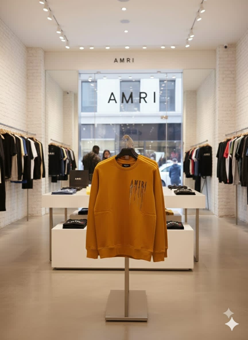 Amiri Yellow Premium Quality Sweatshirt-5