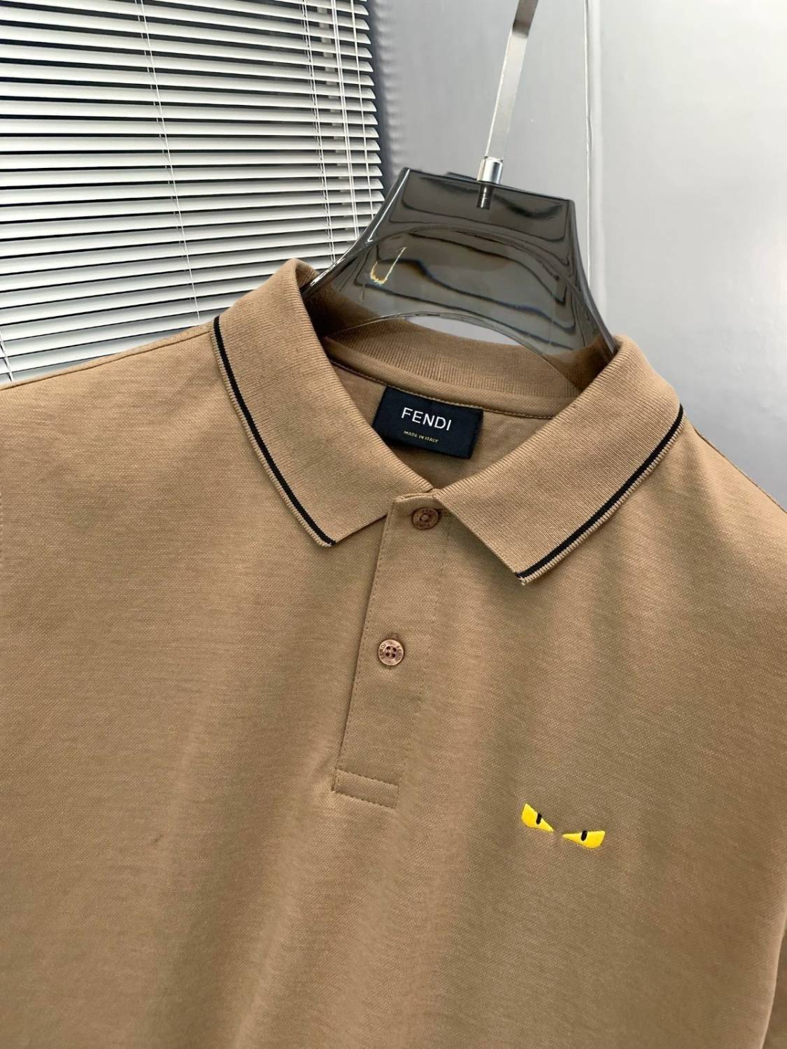 Fendi Brown Premium Quality T-shirt-2