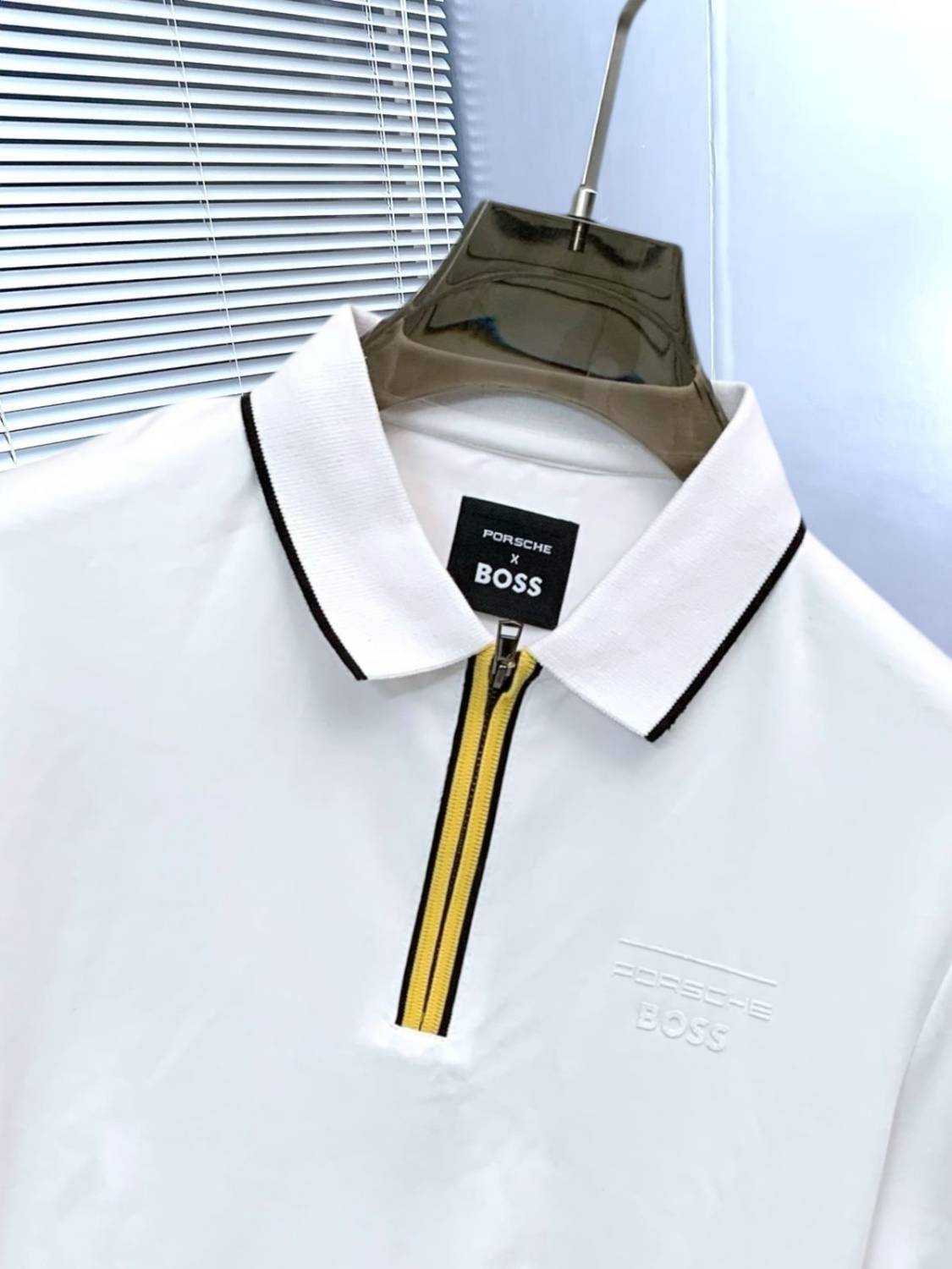 Boss White Premium Quality T-shirt-2