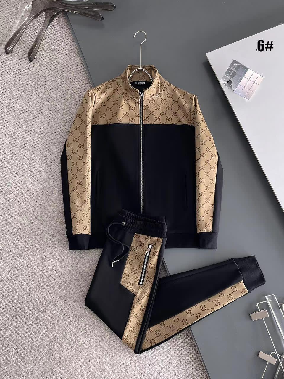 Gucci Black Premium Quality high End Authentic Track Suit-0