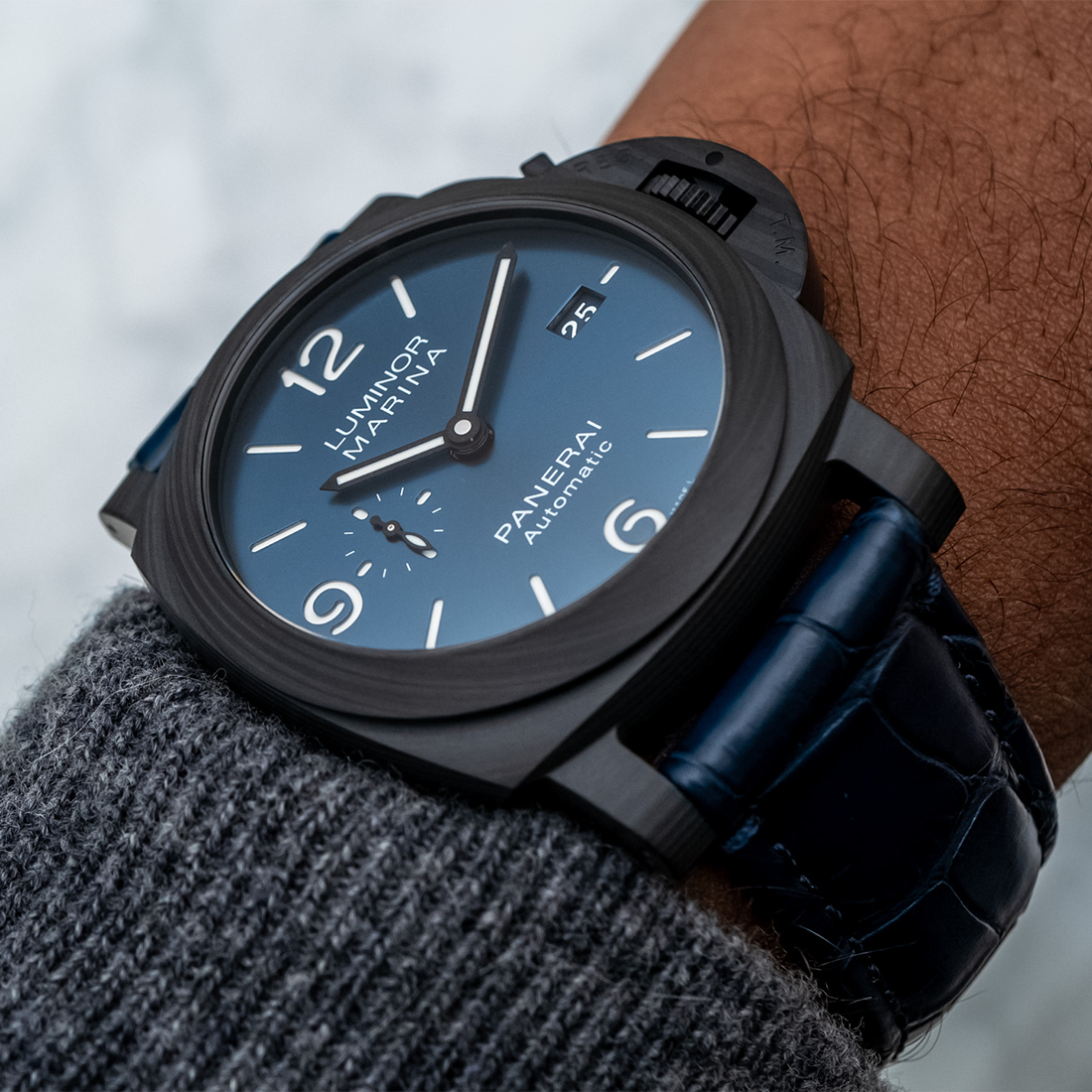 Panerai Luminor Marina Carbotech Blue Dial, Men's Watch PAM01664-5