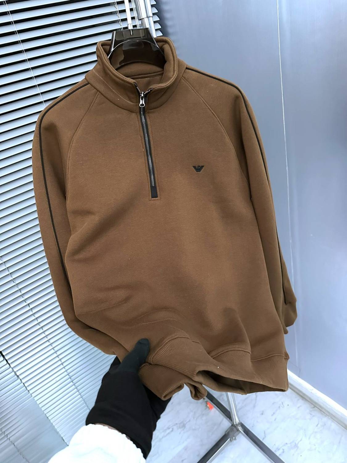 Emporio Armani Brown Cotton Premium Qaulity Sweatshirt-1