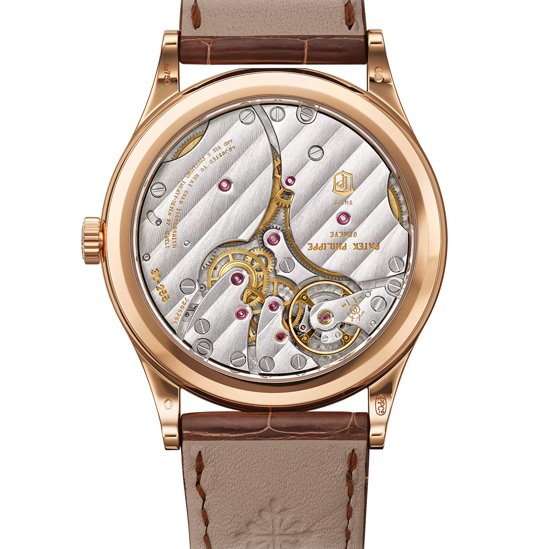 Patek Philippe Calatrava "Clous de Paris" Rose Gold Mens Watch 6119R-001-1