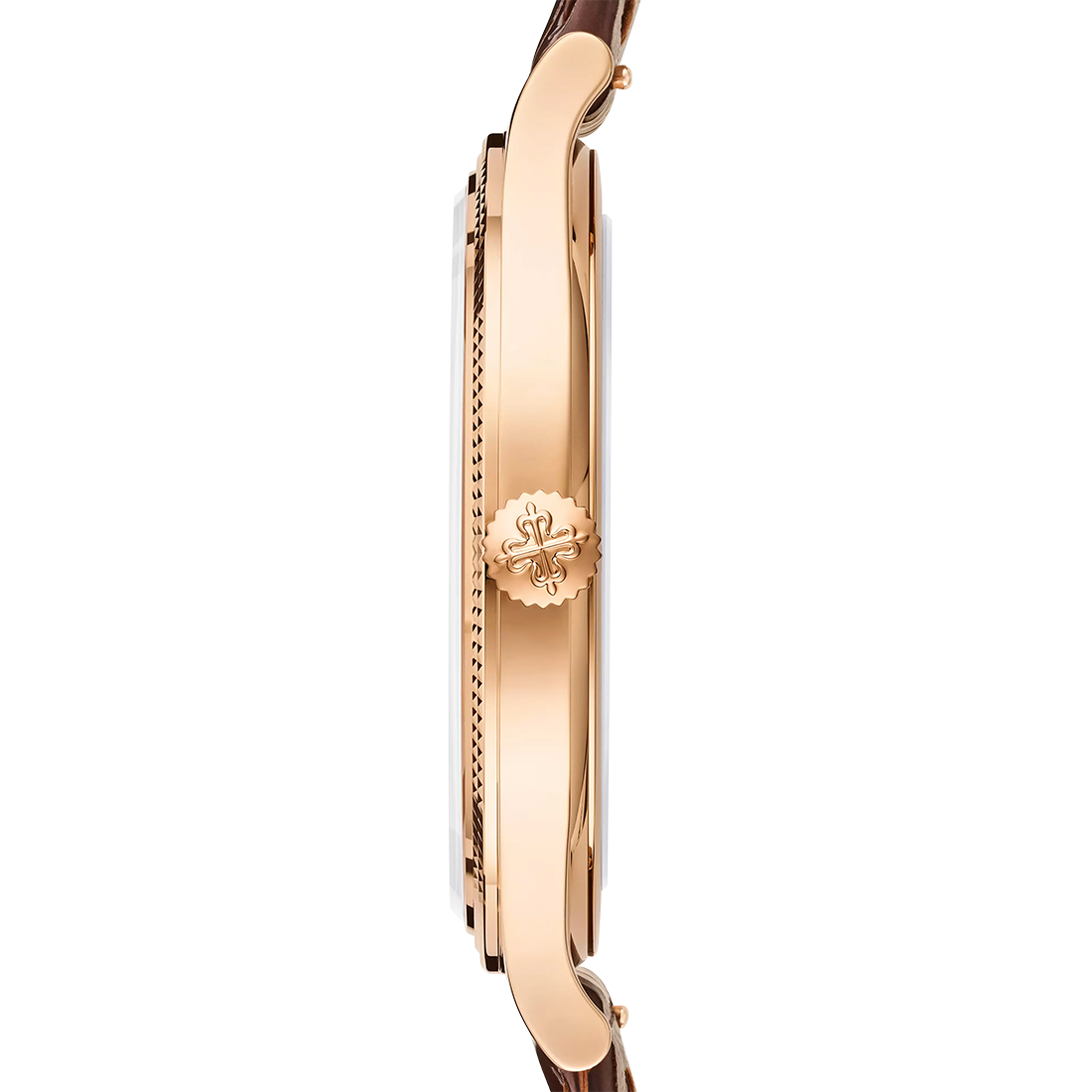 Patek Philippe Calatrava "Clous de Paris" Rose Gold Mens Watch 6119R-001-4