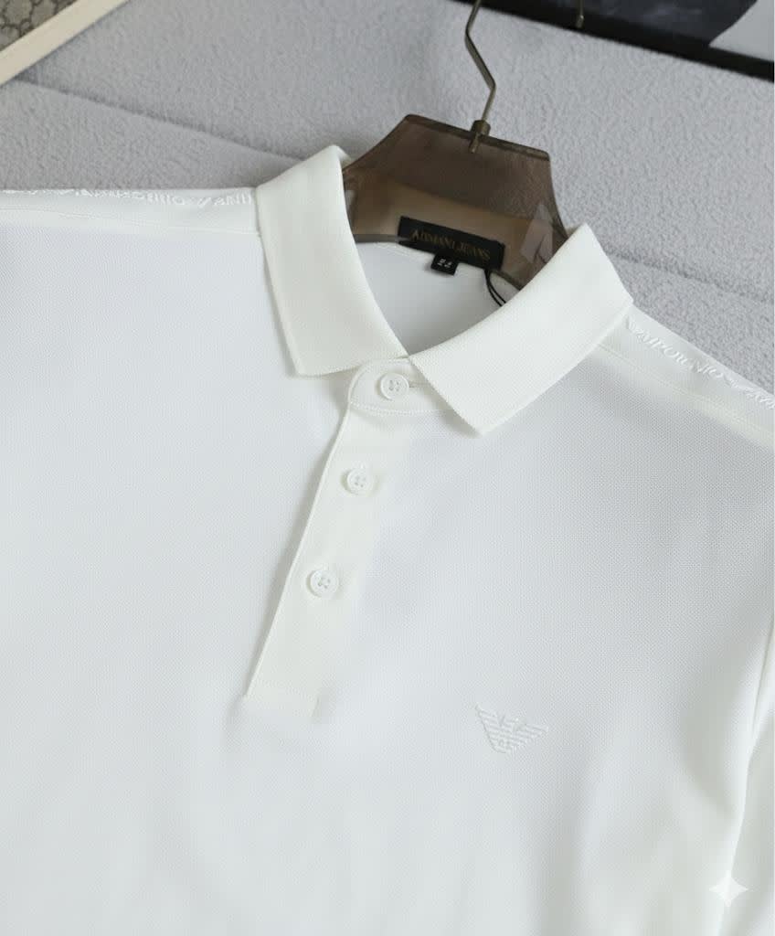 Emporio Armani White Cotton T-Shirt-1
