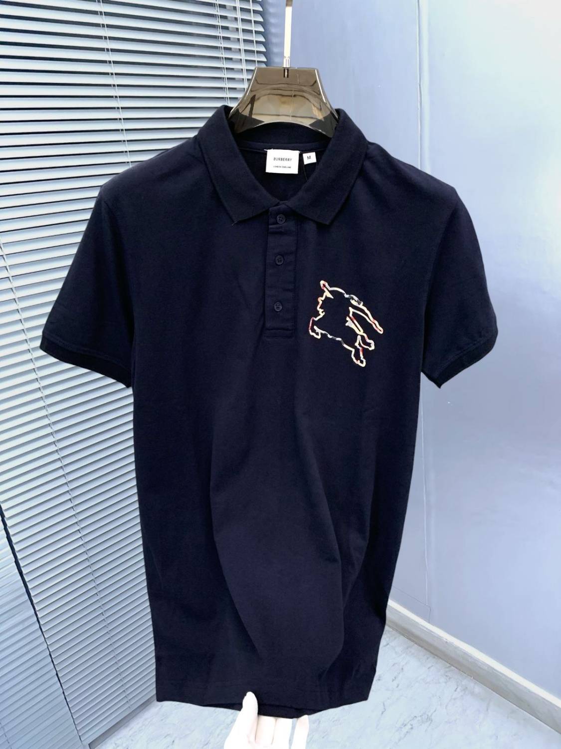Burberry Blue Premium Exclusive Polo T-shirt-2