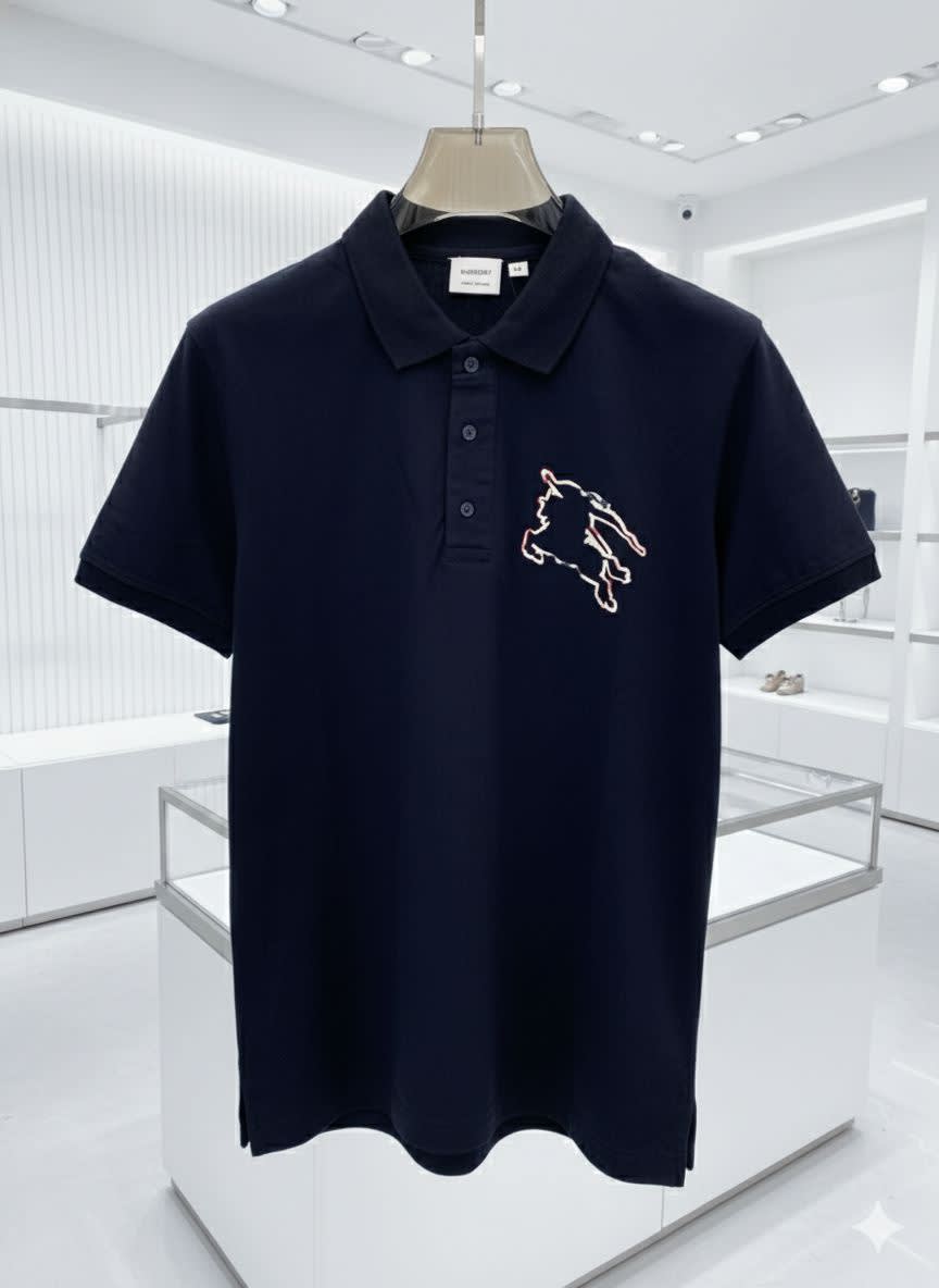 Burberry Blue Premium Exclusive Polo T-shirt-1