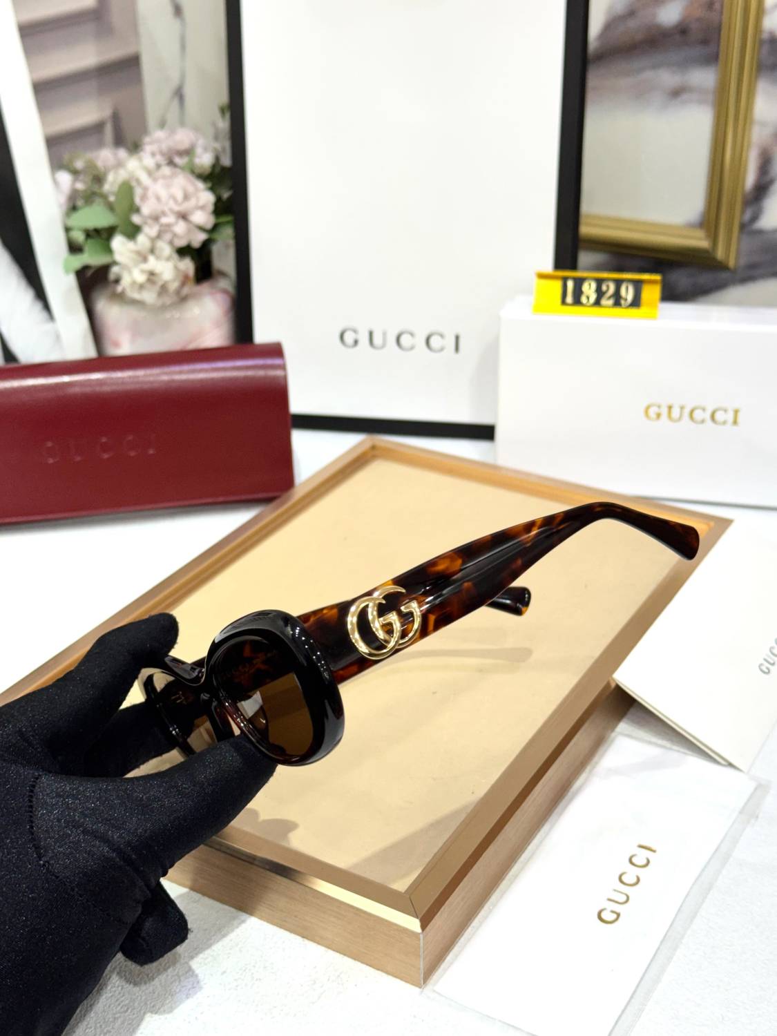 Gucci Brown Premium Women's Sunglasses-3