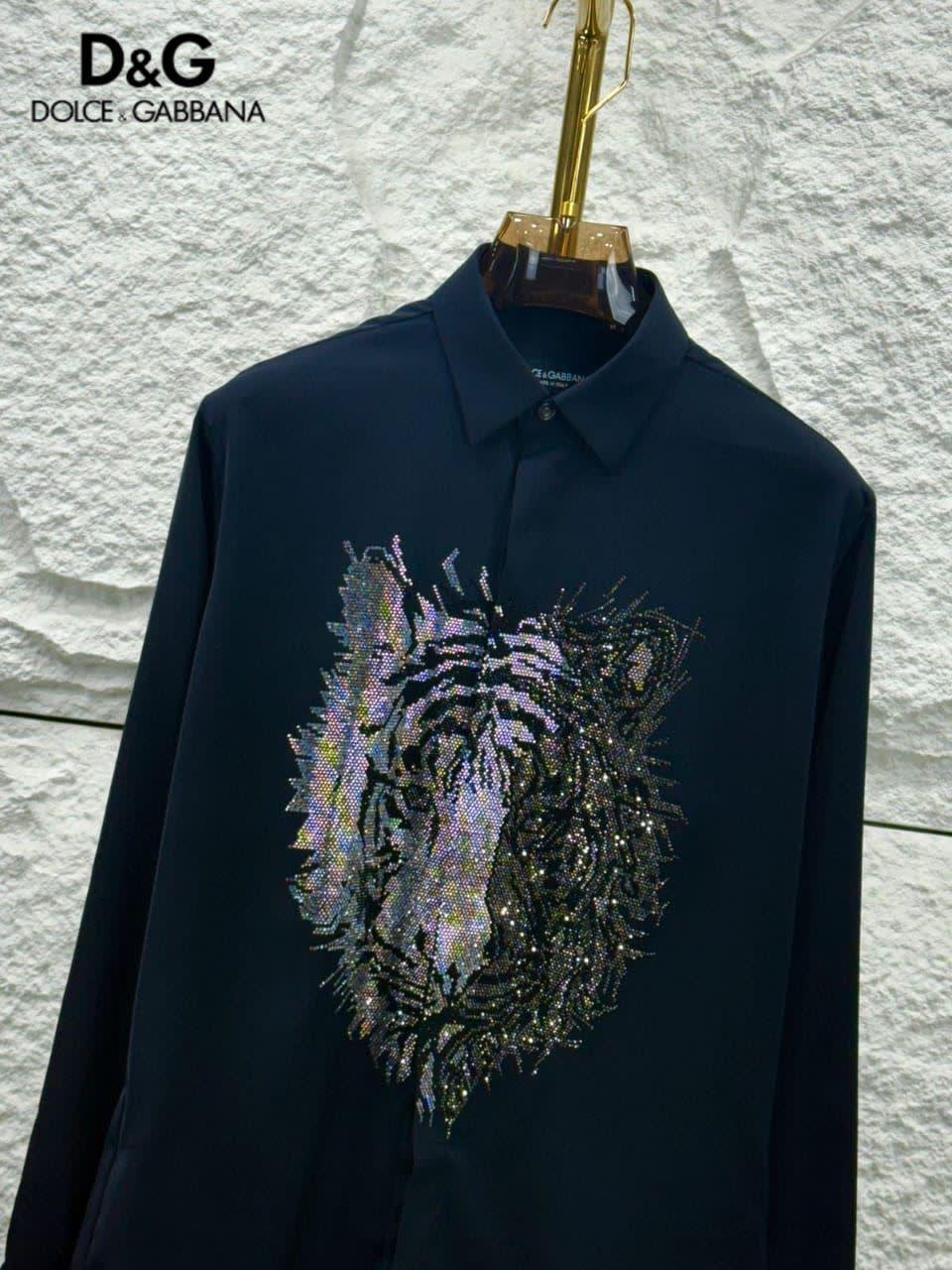 Dolce & Gabbana Lycra Cotton Blue Premium Shirt-0