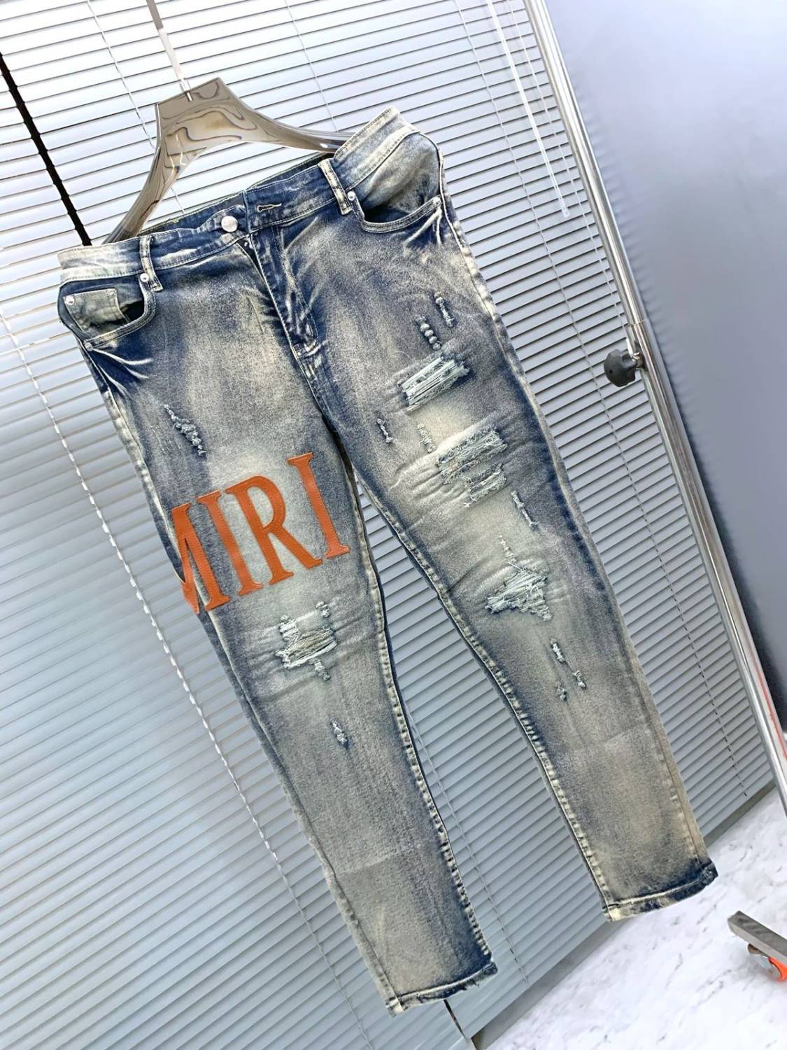 Amiri Premium Light Blue Quality Denim Jeans --4