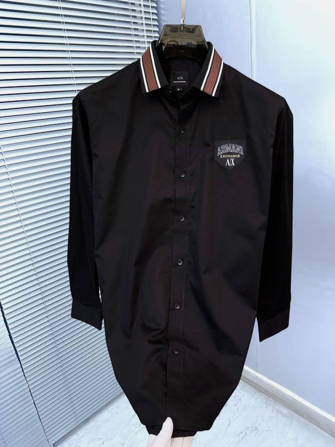 Armani Exchange Black Premium Qualiy Cotton Shirt-0