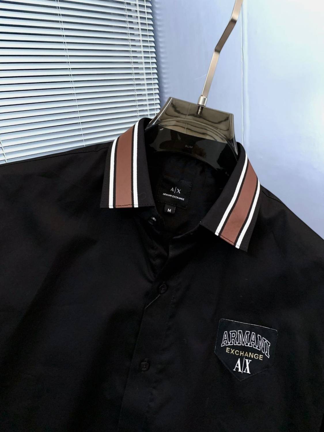 Armani Exchange Black Premium Qualiy Cotton Shirt-3