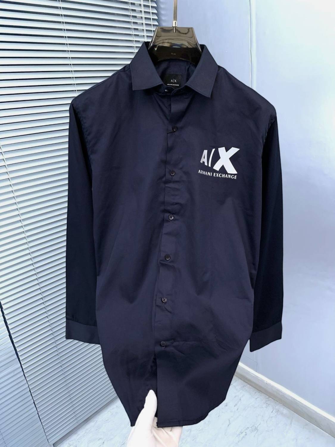 Armani Exchange Blue Premium Qualiy Cotton Shirt-0