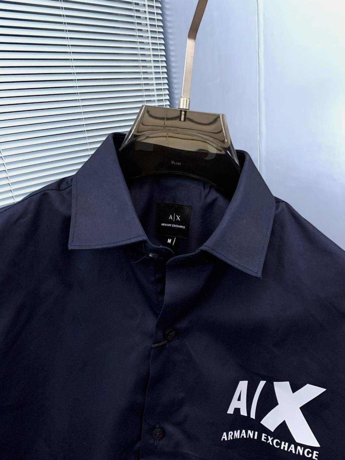Armani Exchange Blue Premium Qualiy Cotton Shirt-3