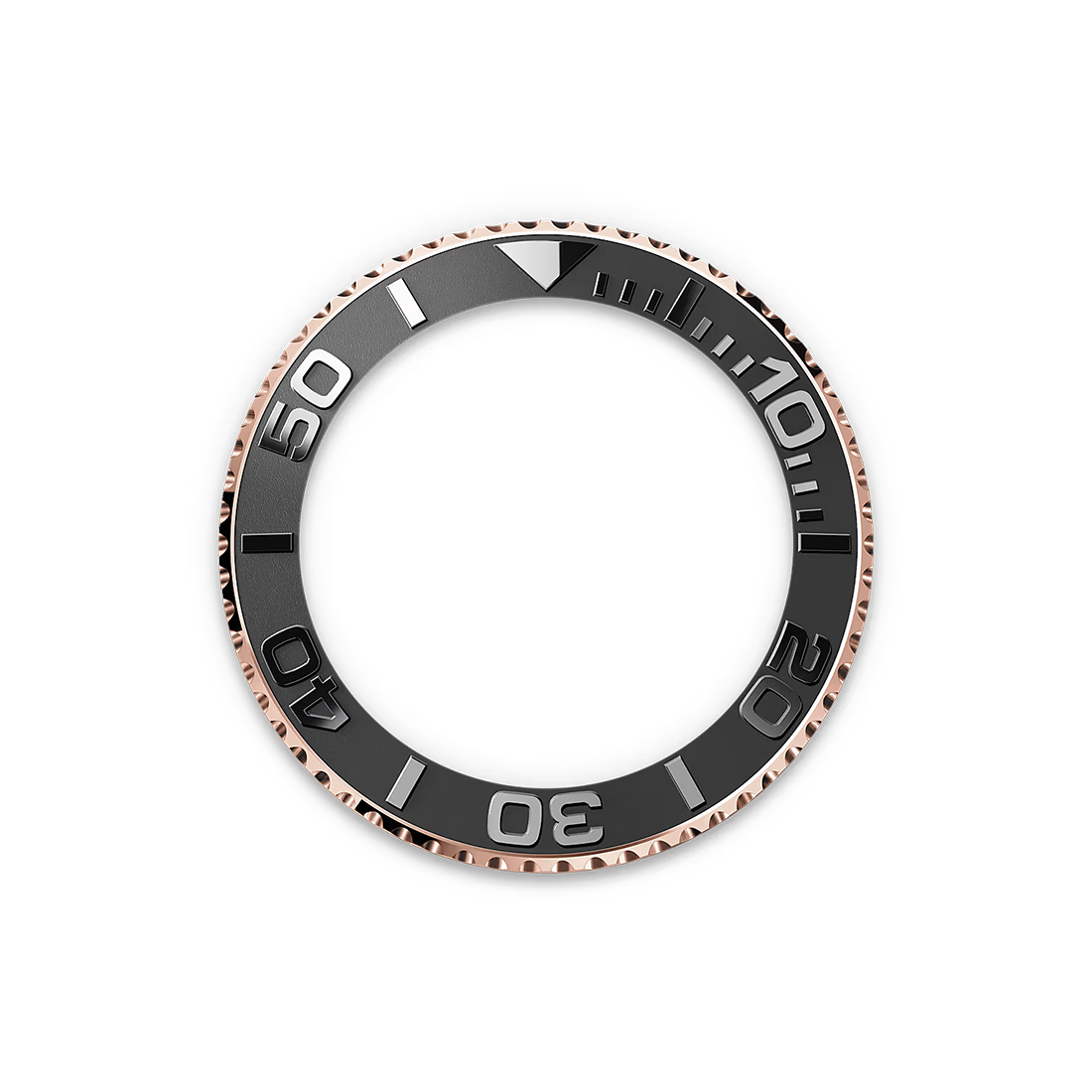 Rolex Yacht-Master Everose Gold with Oysterflex Bracelet Black Dial Watch 126655-2