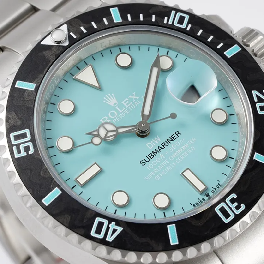 Rolex Oyster Perpetual 18ct White Gold Blue Dial Men's Watch 126619LB-2