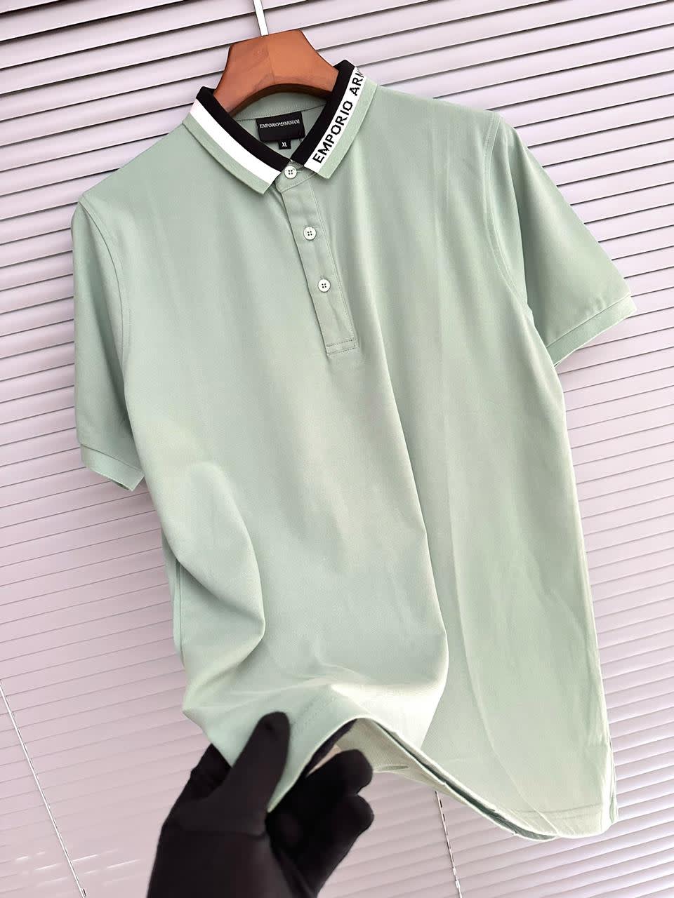 Emporio Armani Green Premium Quality Polo T-shirt-0