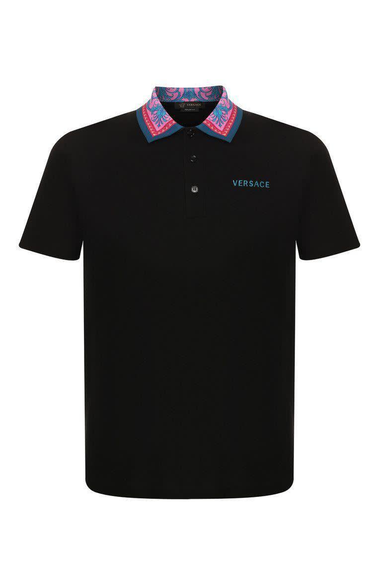 Versace Black Premium Quality Polo T-shirt-1