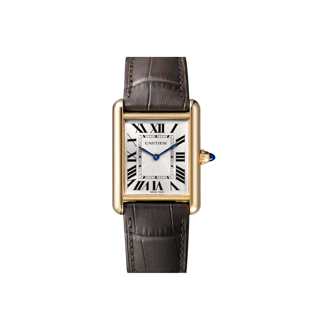 Cartier Tank Louis Cartier, 18k Yellow Gold, Leather Strap Mens Watch W1529856-0