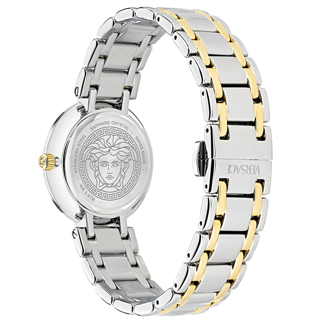 Versace Women | Antlia Two-Tone Bracelet Green Dial Watch VE0P00425-2