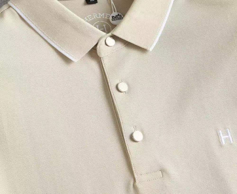 Hermes Beige Premium Quality T-shirt-2