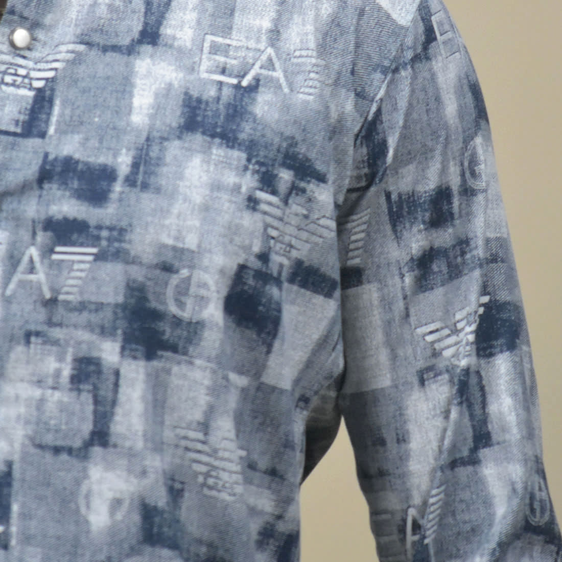 Emporio Armani Navy Blue Premium Quality Shirt-4