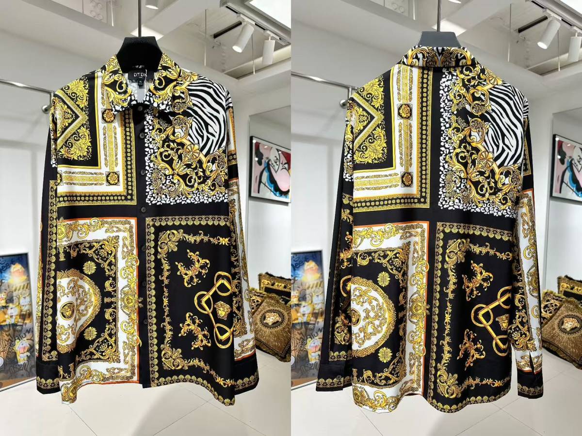 Versace Black Premium Quality Cotton Shirt-0