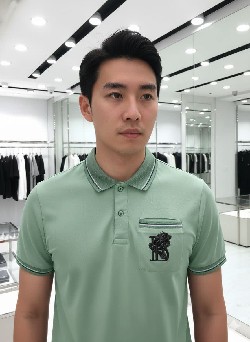 Balmain Green Premium Quality T-shirt-1