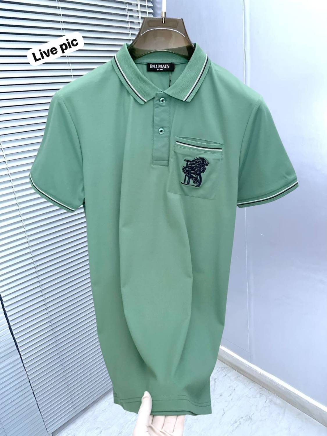 Balmain Green Premium Quality T-shirt-2