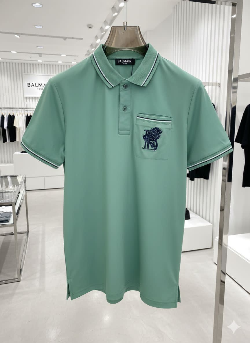 Balmain Green Premium Quality T-shirt-0
