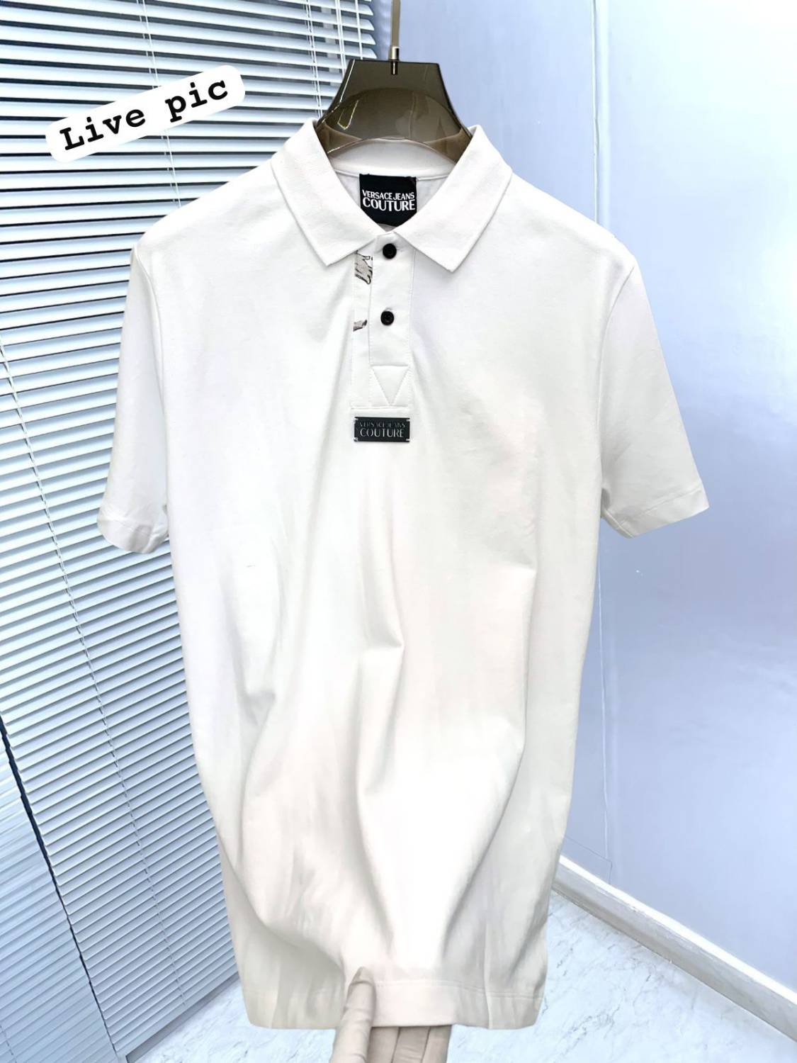Versace White Premium Quality Polo T-shirt-3