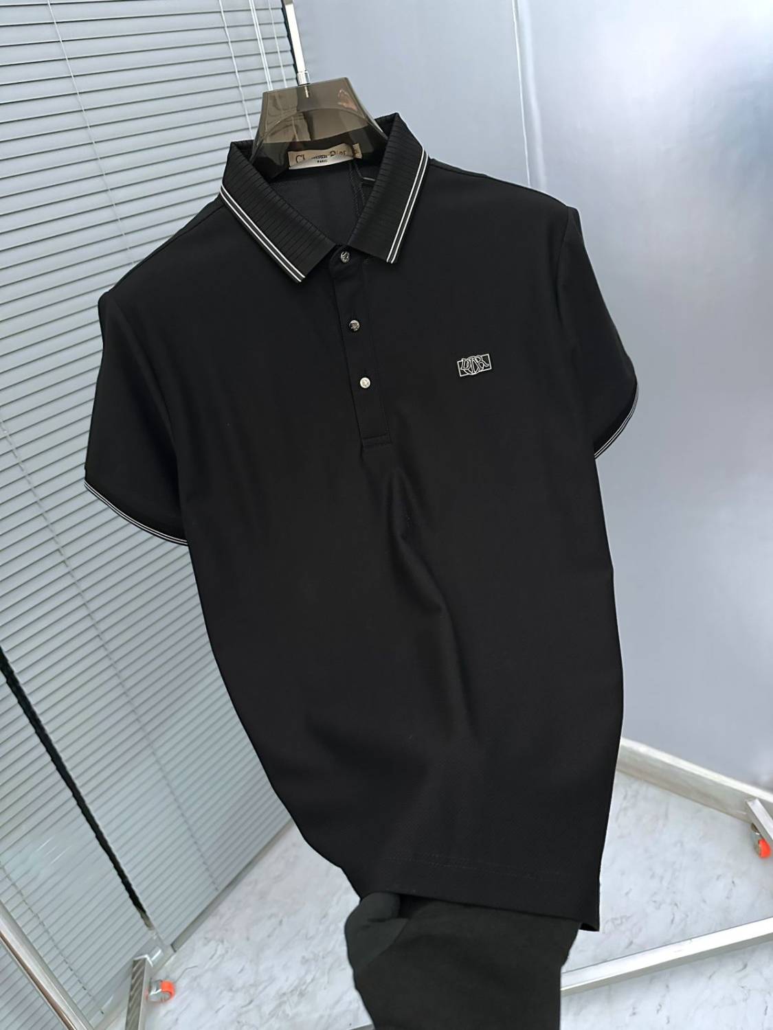 Dior Black Premium Quality Polo T-Shirt-1
