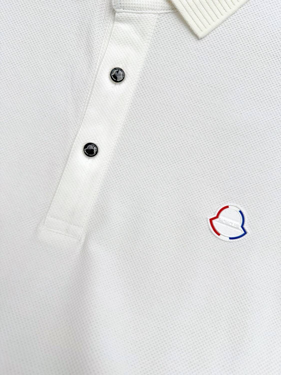Moncler White Premium Quality T-shirt-1
