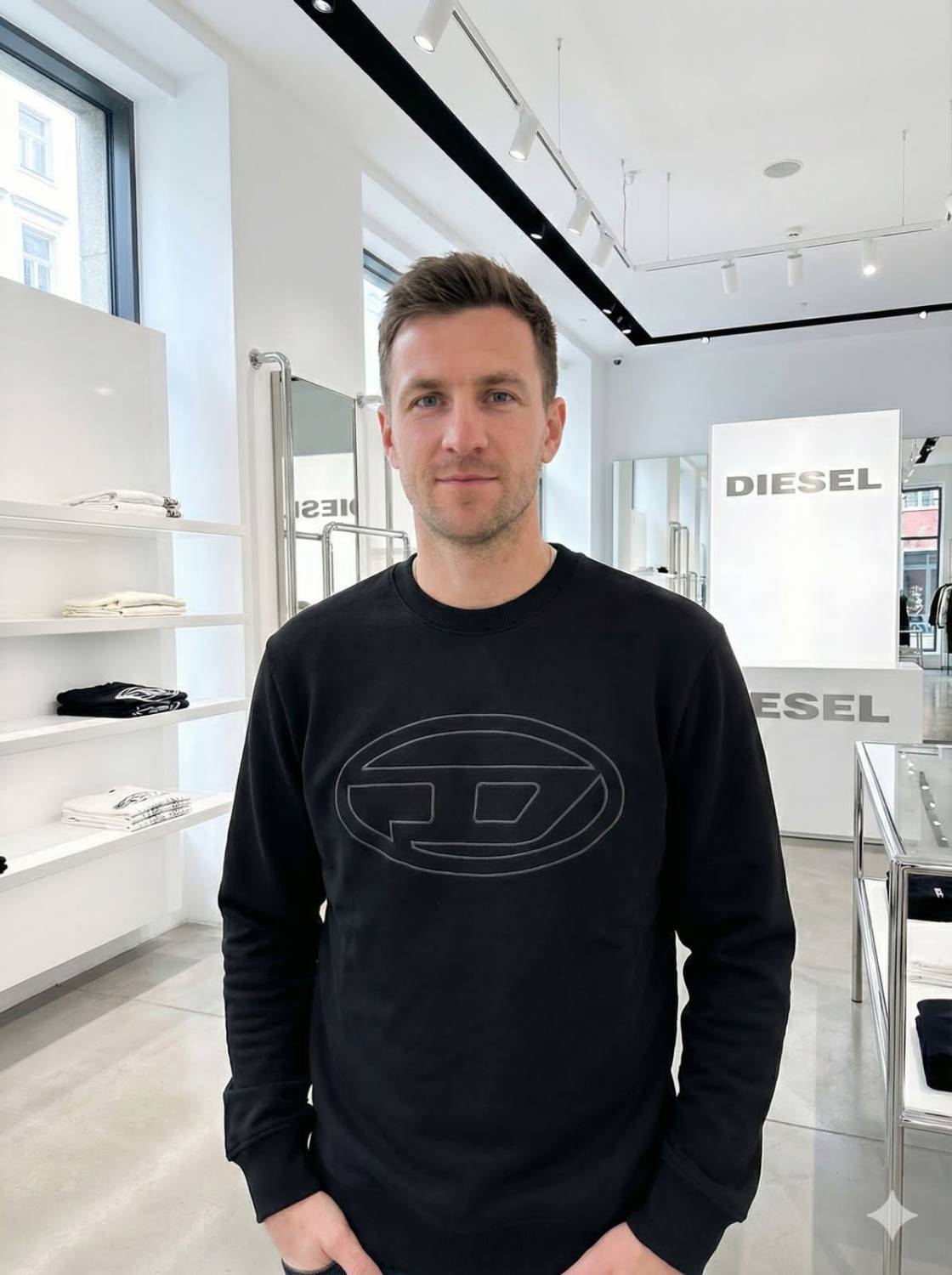 Diesel Black Authentic Quality Sweatshirts-1